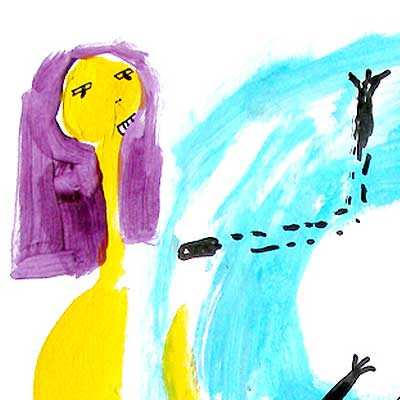 Darling, it's not really! (Peter Dzogaba, acrylic colours on paper, 2011)