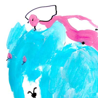 It will be great if it was so big (Peter Dzogaba, acrylic colours on paper, 2011)