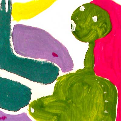 Pumpking-Lady's Morning (Peter Dzogaba, acrylic colours on paper, 2012)