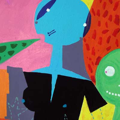 Just like you, baby (Peter Dzogaba, acrylic colours on paper, 2010)